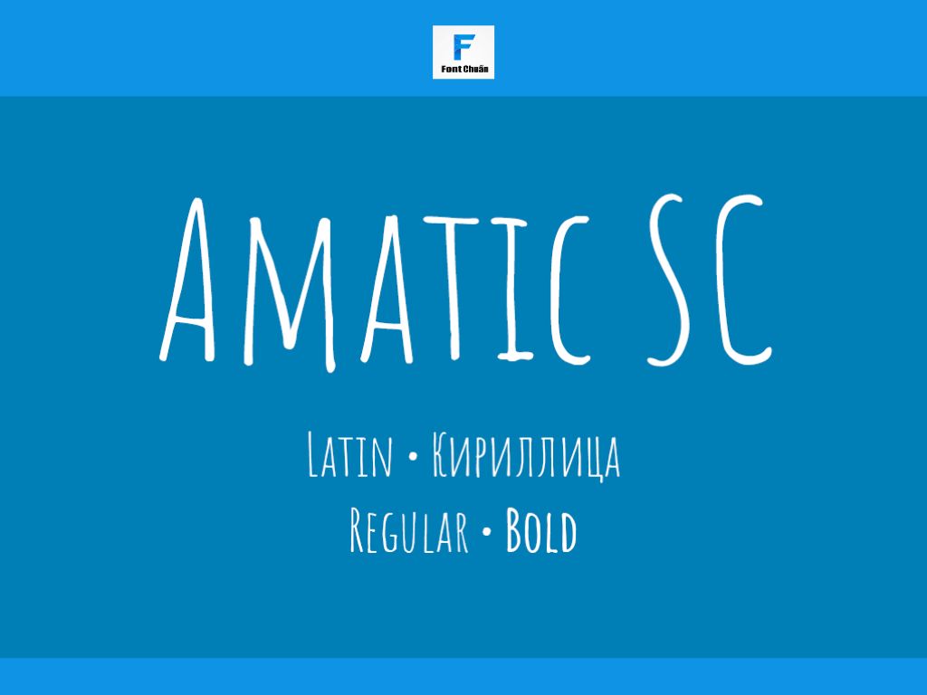 Font chữ Amatic SC