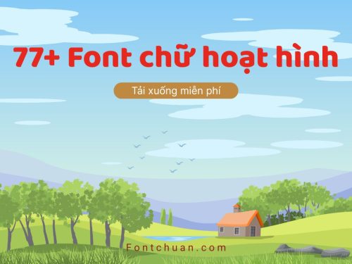 font hoạt hình đẹp