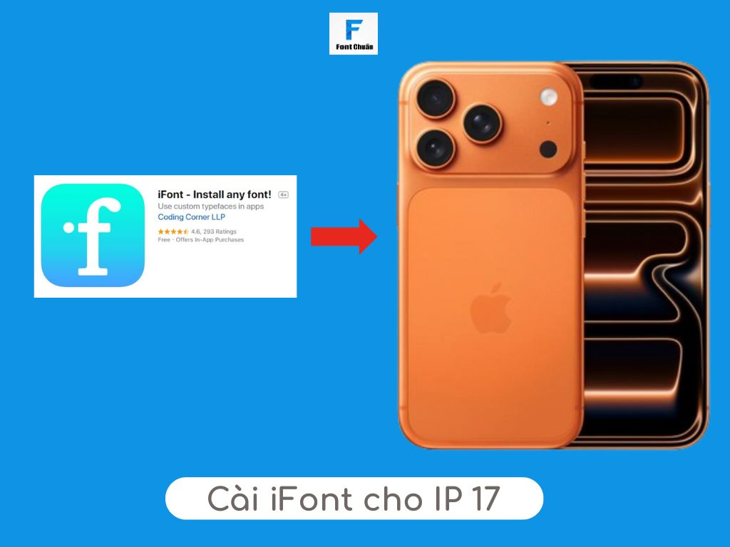 cài app font cho iphone 17