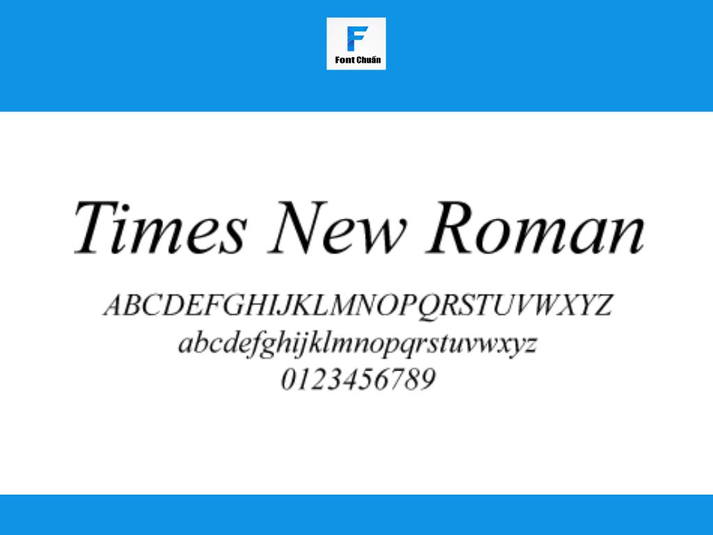 Font Times New Roman