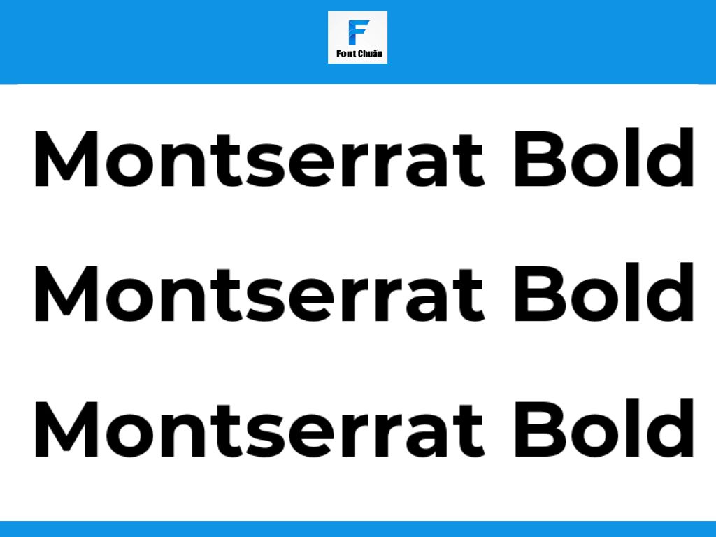 Font Montserrat Bold