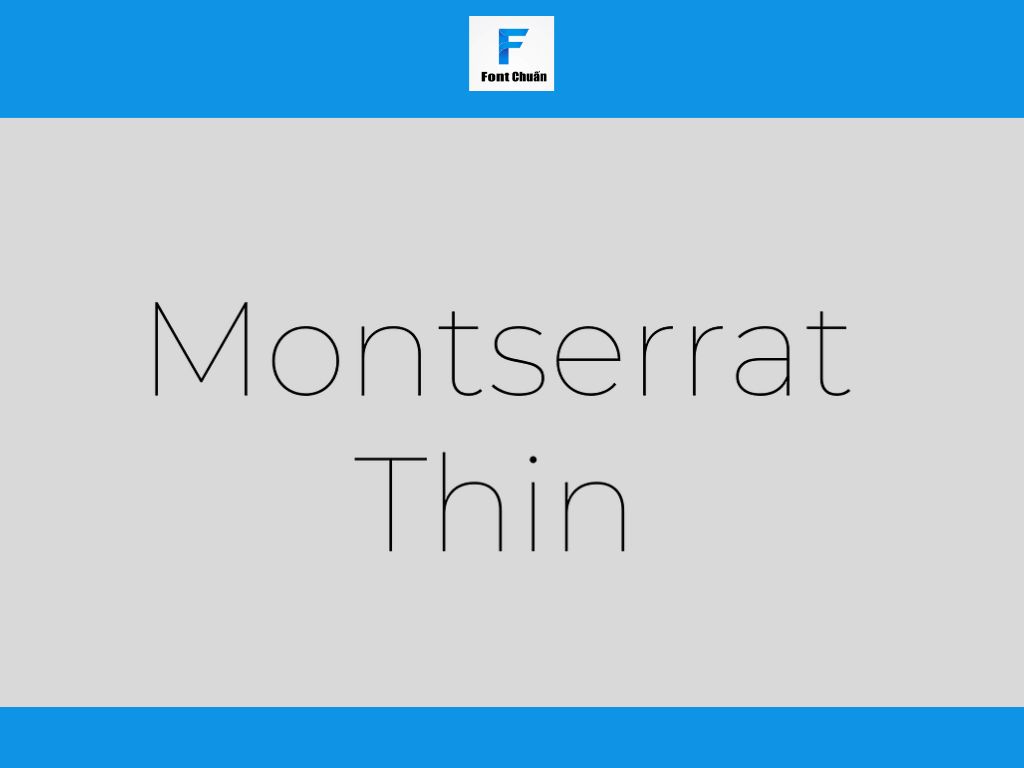 Font Montserrat Thin