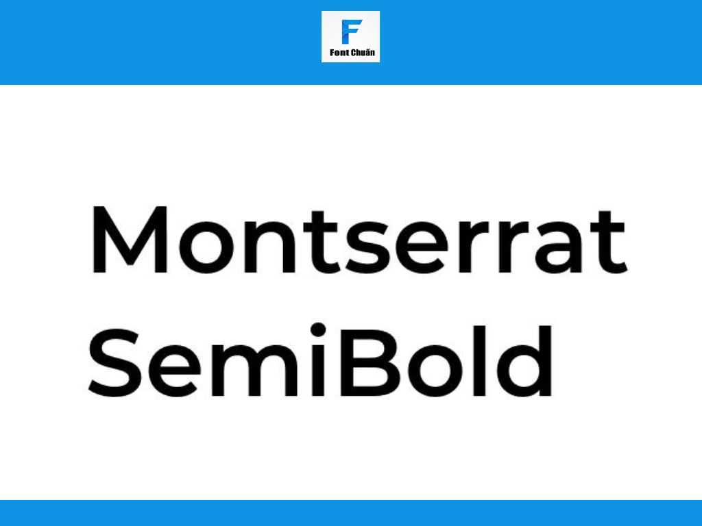 Font Montserrat SemiBold