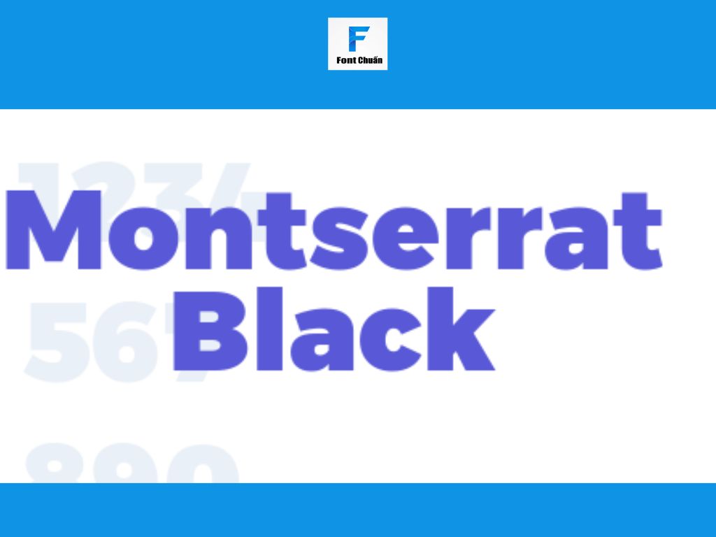 Font Montserrat Black